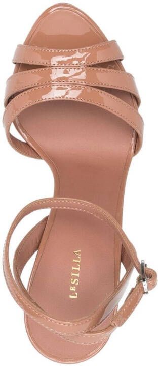 Le Silla Lola sandalen met plateauzool Beige