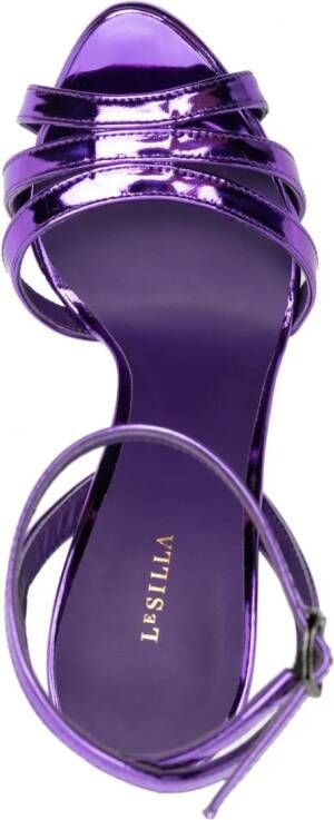 Le Silla Lola sandalen met plateauzool Paars