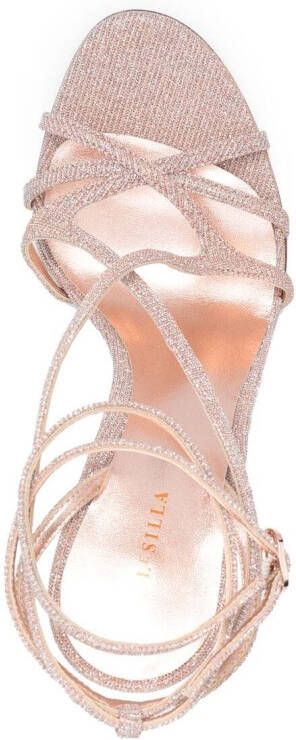 Le Silla Metallic sandalen Roze