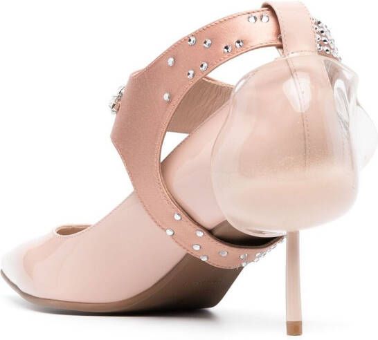 Le Silla Mountain pumps met stirrupdetail Roze