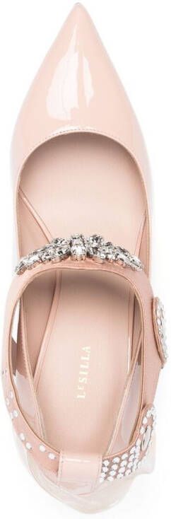 Le Silla Mountain pumps met stirrupdetail Roze