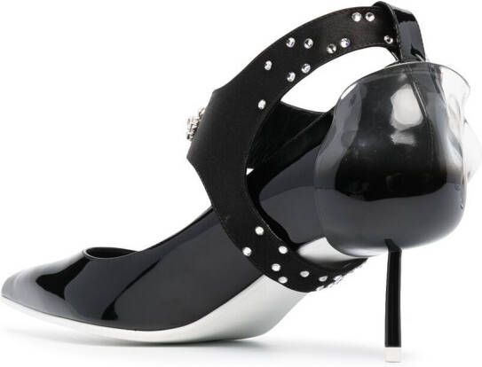 Le Silla Mountain pumps met stirrupdetail Zwart
