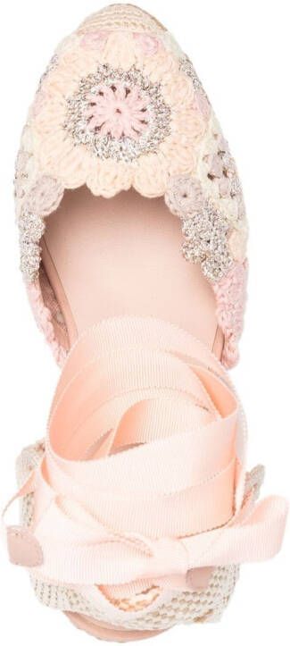 Le Silla Muriel sandalen met sleehak Roze