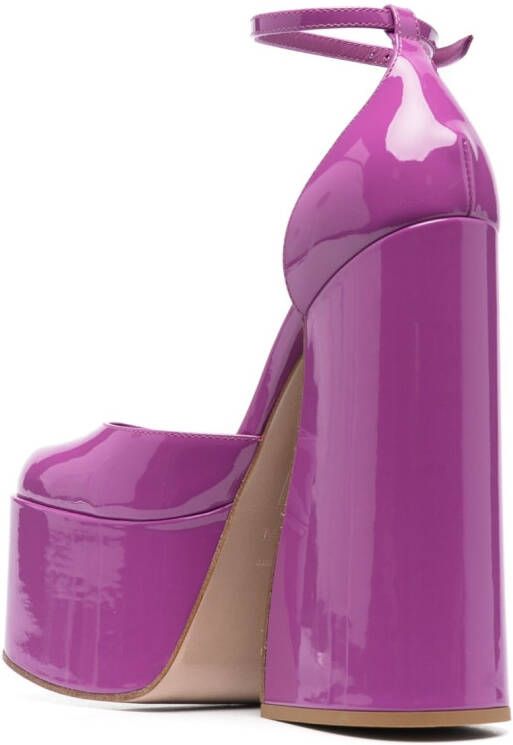 Le Silla Nikki pumps met plateauzool Paars