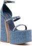 Le Silla Nikki sandalen met plateauzool Blauw - Thumbnail 2