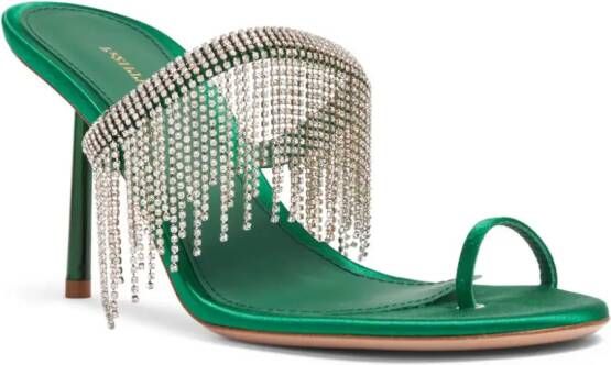 Le Silla Octavia sandalen verfraaid met kristallen Groen
