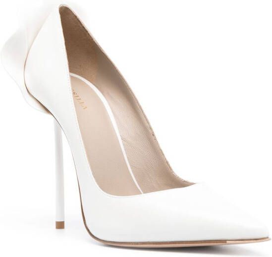 Le Silla Petalo pumps met ruches Wit