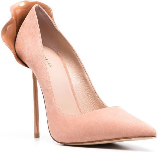 Le Silla Petalo suède pumps Beige