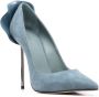 Le Silla Petalo suède pumps Blauw - Thumbnail 2