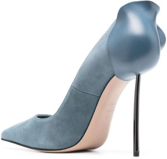 Le Silla Petalo suède pumps Blauw