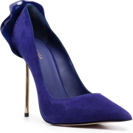 Le Silla Petalo suède pumps Blauw