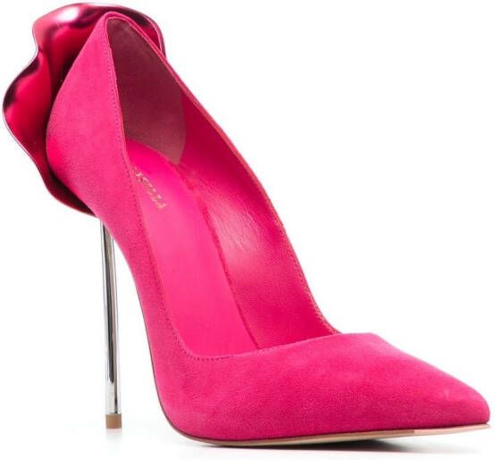 Le Silla Petalo suède pumps Roze