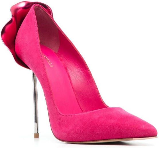 Le Silla Petalo suède pumps Roze