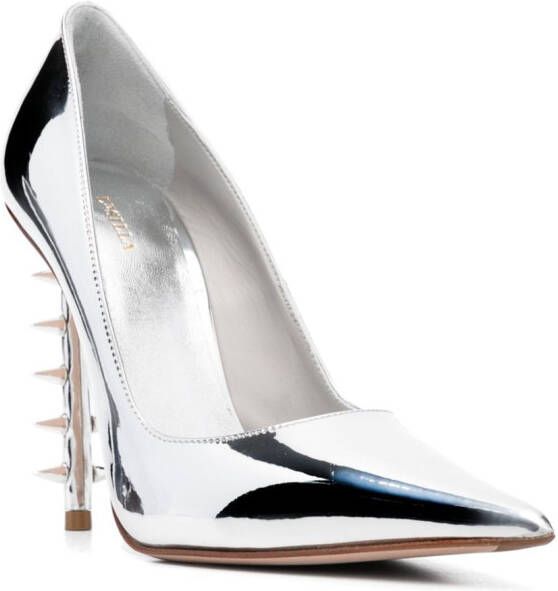 Le Silla Pumps verfraaid met Rockstuds Zilver