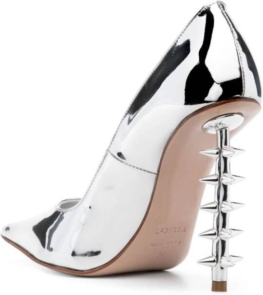 Le Silla Pumps verfraaid met Rockstuds Zilver