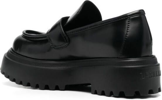 Le Silla Ranger slip-on loafers Zwart