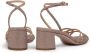Le Silla Resort sandalen met glitter Beige - Thumbnail 3