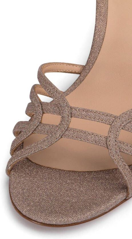 Le Silla Resort sandalen met glitter Beige