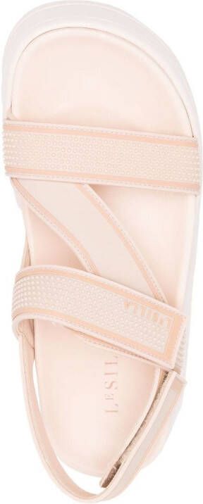 Le Silla Sandalen met klittenband Beige