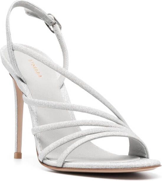 Le Silla Sandalen met metallic-effect Zilver