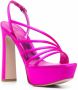 Le Silla Sandalen met plateauzool Roze - Thumbnail 2