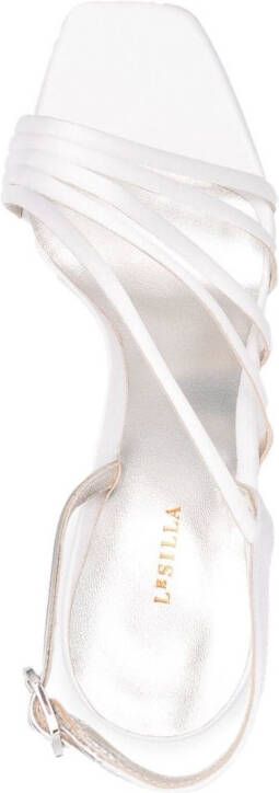 Le Silla Sandalen met plateauzool Wit