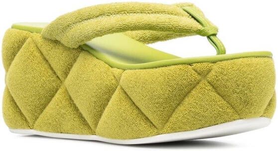 Le Silla Sandalen met sleehak Groen