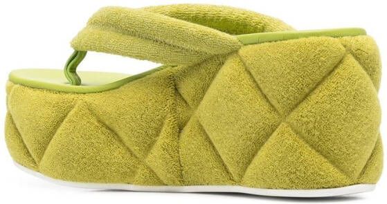 Le Silla Sandalen met sleehak Groen