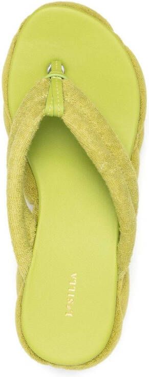 Le Silla Sandalen met sleehak Groen