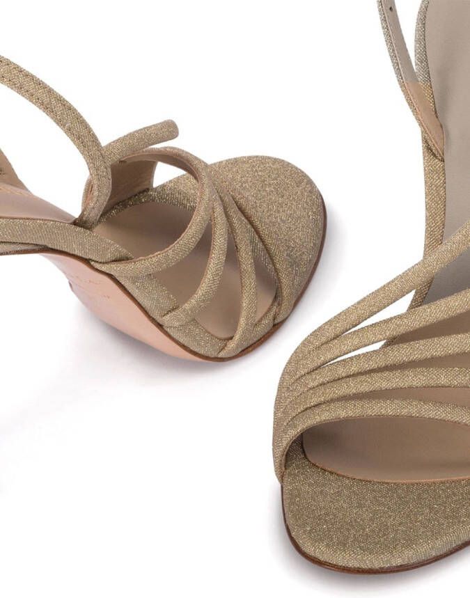 Le Silla Scarlet leren sandalen Goud
