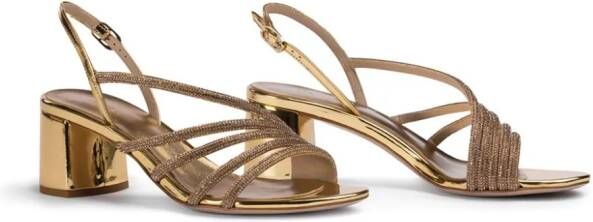 Le Silla Scarlet 60 sandalen met kristal Goud