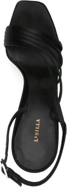 Le Silla Scarlet sandalen met plateauzool 140 mm Zwart