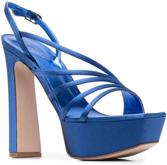 Le Silla Scarlet sandalen met plateauzool Blauw