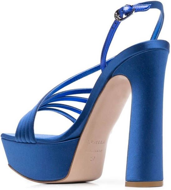 Le Silla Scarlet sandalen met plateauzool Blauw