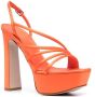 Le Silla Scarlet sandalen met plateauzool Oranje - Thumbnail 2
