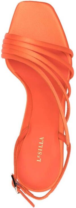 Le Silla Scarlet sandalen met plateauzool Oranje