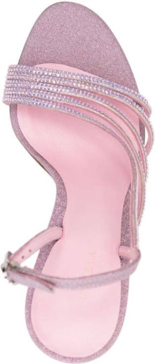 Le Silla Scarlet sandalen verfraaid met stras Roze