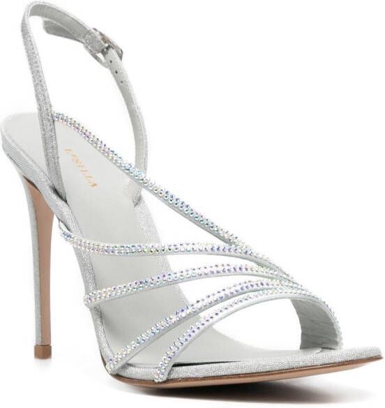 Le Silla Scarlet slingback sandalen Zilver