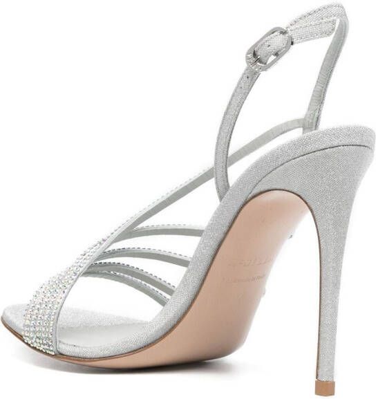 Le Silla Scarlet slingback sandalen Zilver