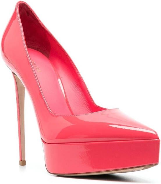 Le Silla Uma gelakte pumps Roze