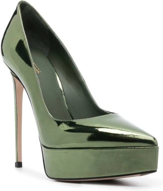 Le Silla Uma pumps met puntige neus Groen