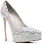 Le Silla Uma pumps verfraaid met kristallen Zilver - Thumbnail 2