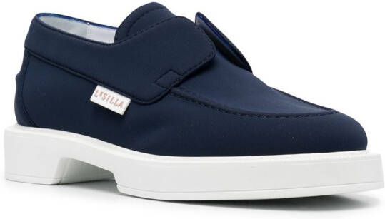 Le Silla Yacht leren loafers Blauw