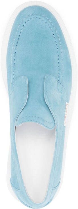 Le Silla Yacht leren loafers Blauw