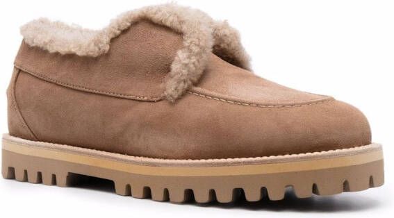 Le Silla Yacht suède loafers Beige