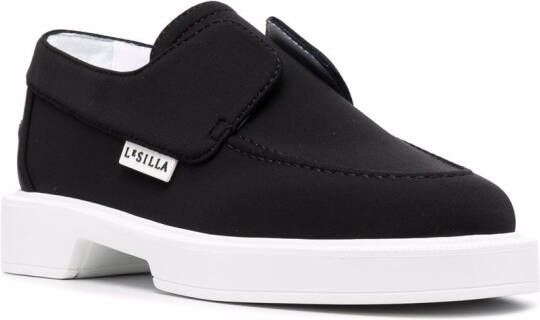 Le Silla Yacht tweekleurige loafers Zwart