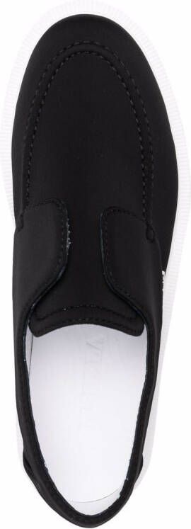 Le Silla Yacht tweekleurige loafers Zwart