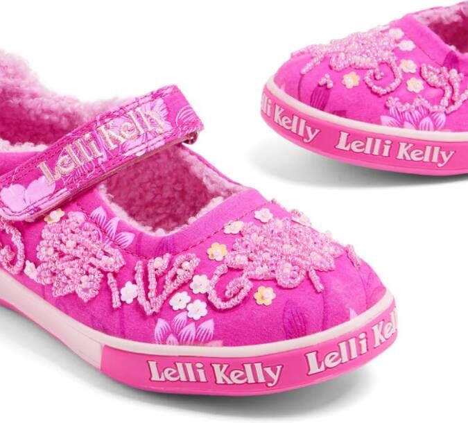 Lelli Kelly Sneakers met geborduurd logo Roze