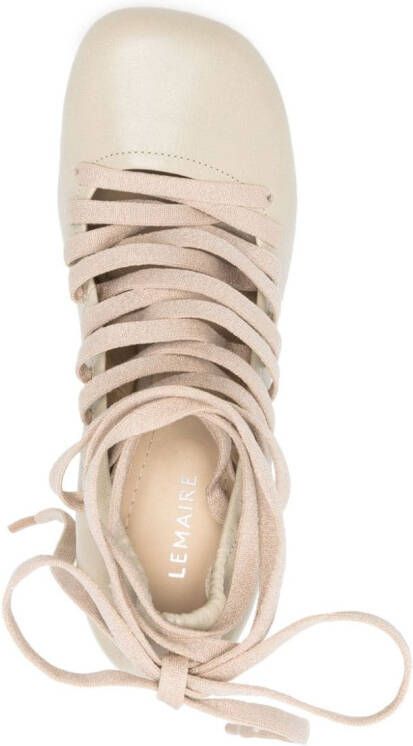 LEMAIRE Leren pumps Beige
