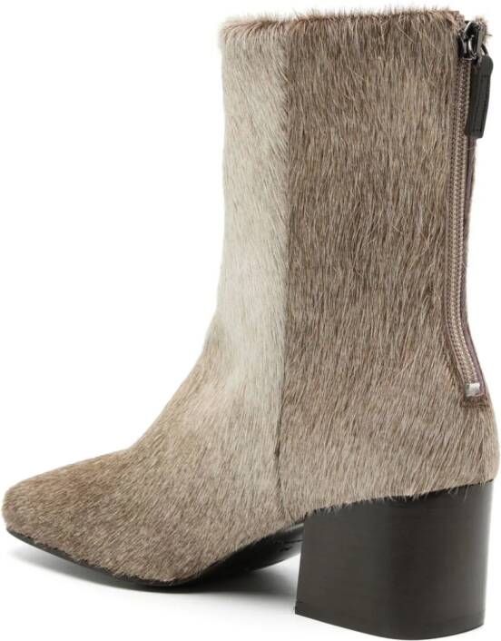 LEMAIRE leather ankle boots Beige